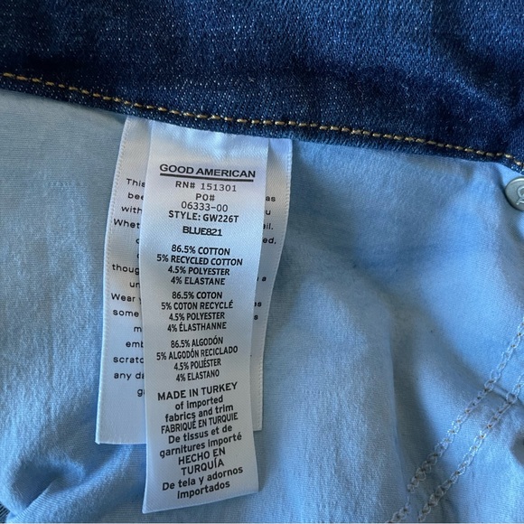 Good American Plus Size Always Fits Good Waist Skinny Jean  Blue 821 - Picture 7 of 10